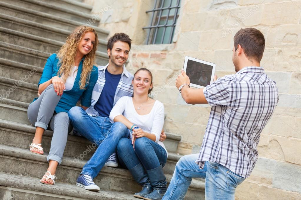 Fotografieren Mit Tablet Pc Stockfoto C William87