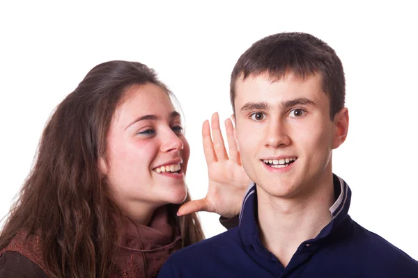 Flüstern eines Geheimnisses — Stockfoto