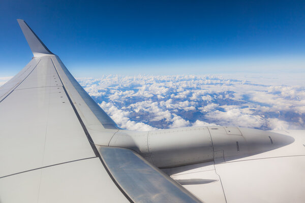 View From Airplane Window