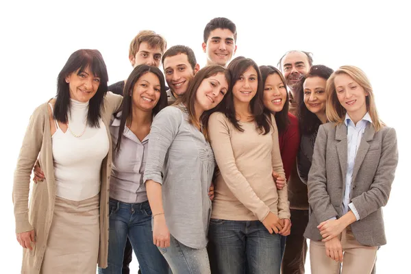 Grande Grupo de, Família grande — Fotografia de Stock