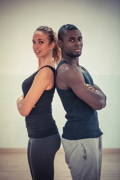 Young Couple with Gym Clothes — Stock Photo, Image