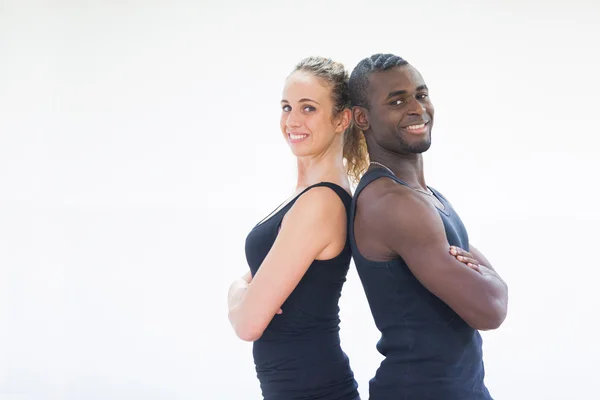Young Couple with Gym Clothes — Stock Photo, Image