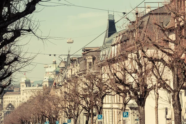 Häuser in der Stadt bern, schweiz — Stockfoto