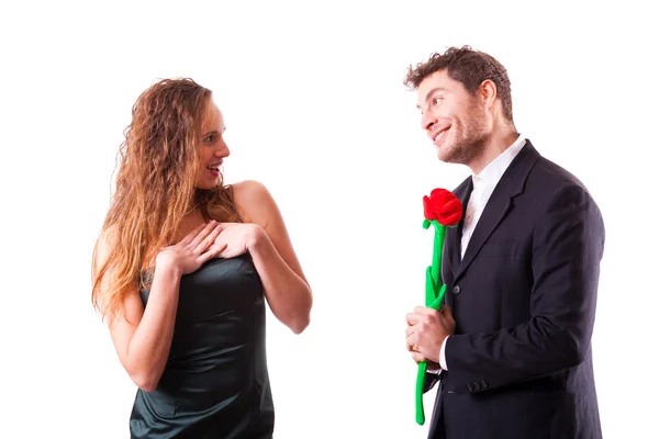 Casal jovem apaixonado, Dia dos Namorados — Fotografia de Stock
