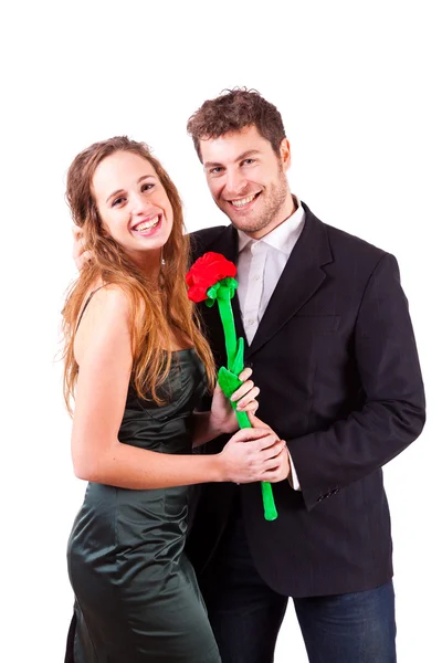 Young Couple in Love, Valentine's Day — Stock Photo, Image