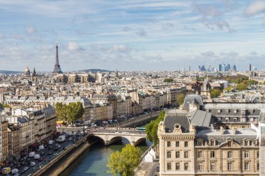 paris notre dame yukarıdan gördüm