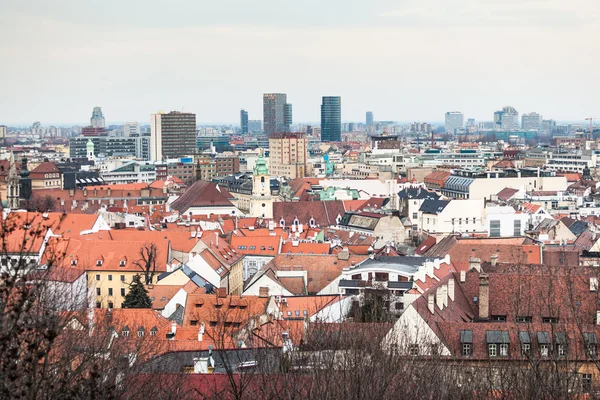 Panoramatický pohled z Bratislavy — Stock fotografie