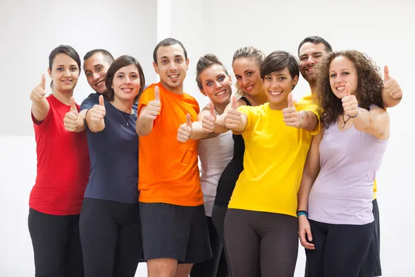 Group of Friends with Thumbs Up — Stock Photo, Image