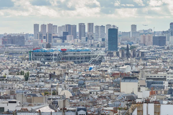 Panoramisch uitzicht van Parijs van montmartre — Stockfoto