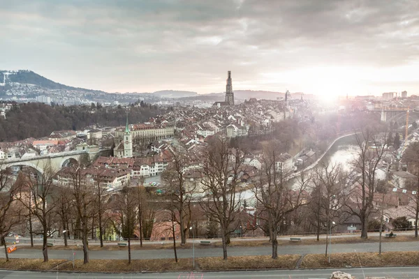 Berne au coucher du soleil, HDR — Photo