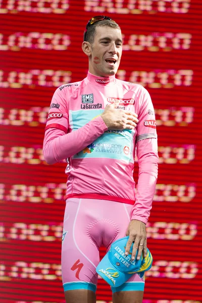 Brescia, Italien - 26 maj: vincenzo nibali vinner Girod'Italia" — Stockfoto