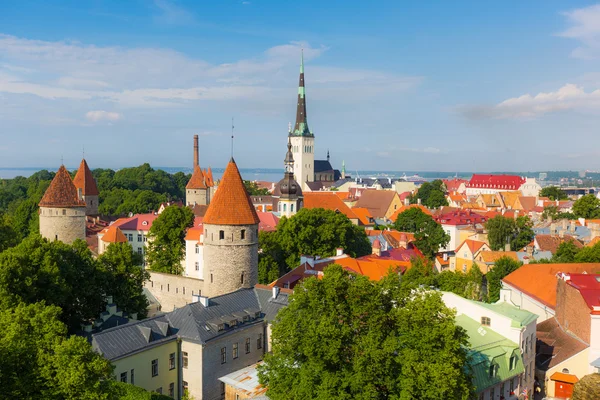 Panoramic view of Tallinn from the Castle — Stock Photo, Image