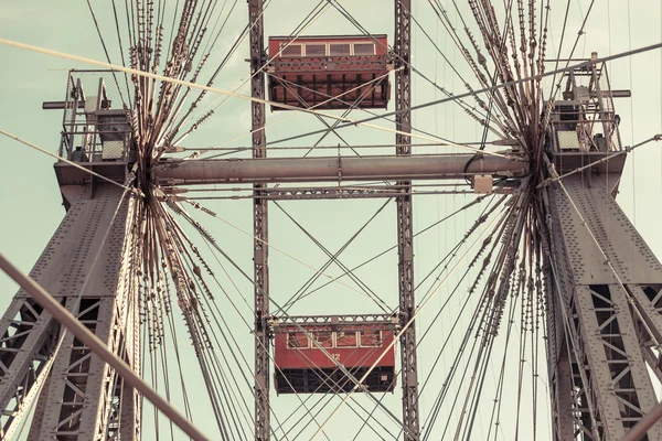 Wiener Riesenrad, famosa ruota panoramica a Vienna — Foto Stock