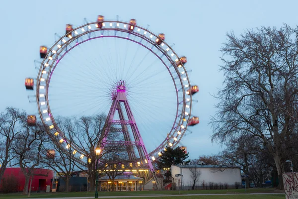 Wiener Riesenrad, Famous Ferris Wheel in Wien — Stock Photo, Image