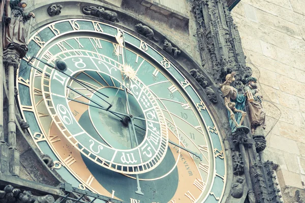 Atronomische Uhr in Prag — Stockfoto