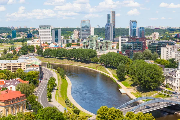 Luchtfoto van vilnius — Stockfoto