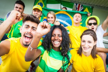Brasilian Supporters at Stadium