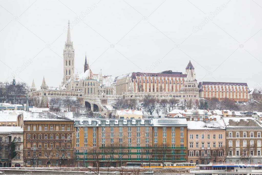 Budapest Castle in Buda Side of Danube