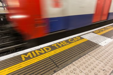 Mind the Gap Writing into London Underground clipart