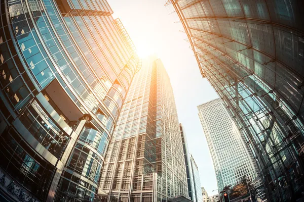 Canary Wharf, Financial District in London — Stock Photo, Image