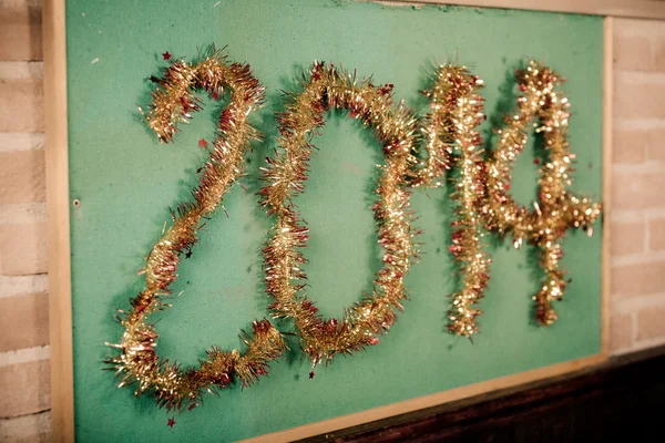 Anno nuovo 2014 decorazione — Foto Stock