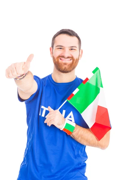 Italienska anhängare på vit bakgrund — Stockfoto