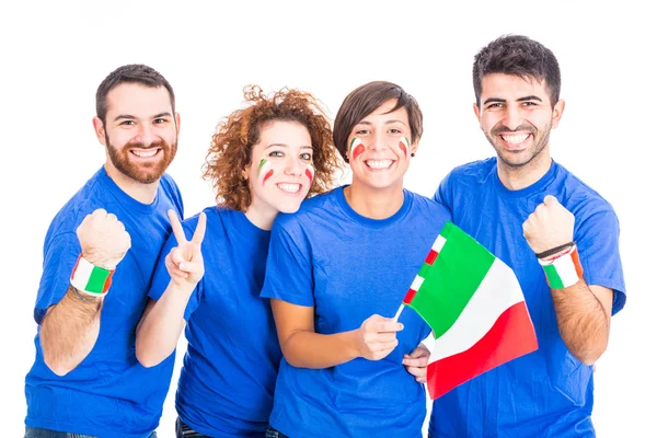 Groupe de supporters italiens — Photo