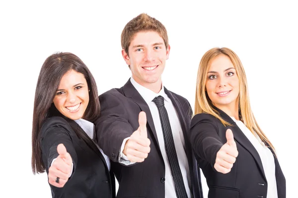 Young Business Team on White Background — Stock Photo, Image