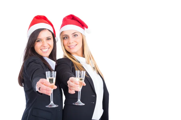 Equipo de Negocios Brindis por Navidad — Foto de Stock