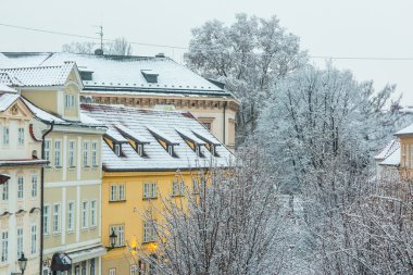 panoramik manzaralı çatı Prag