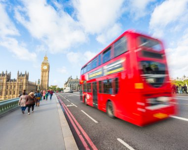 Big Ben and Red Double-Decker Bus