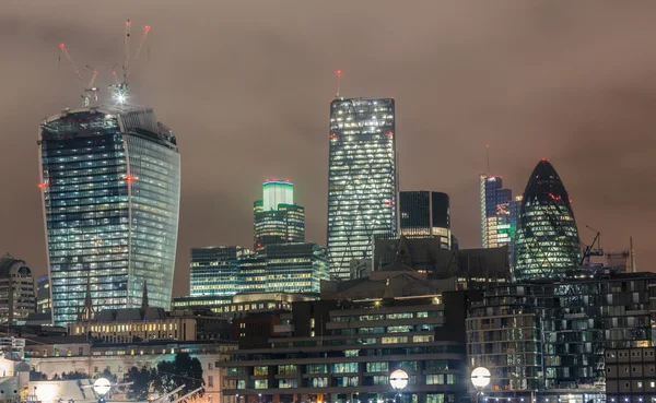 City of London, Night View — Stock Photo, Image