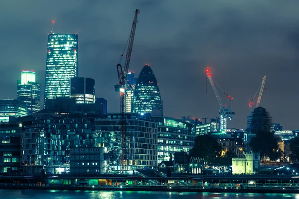 Ciudad de Londres, Vista nocturna —  Fotos de Stock