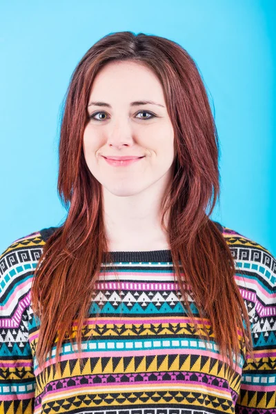 Beautiful Redhead Girl Portrait — Stock Photo, Image