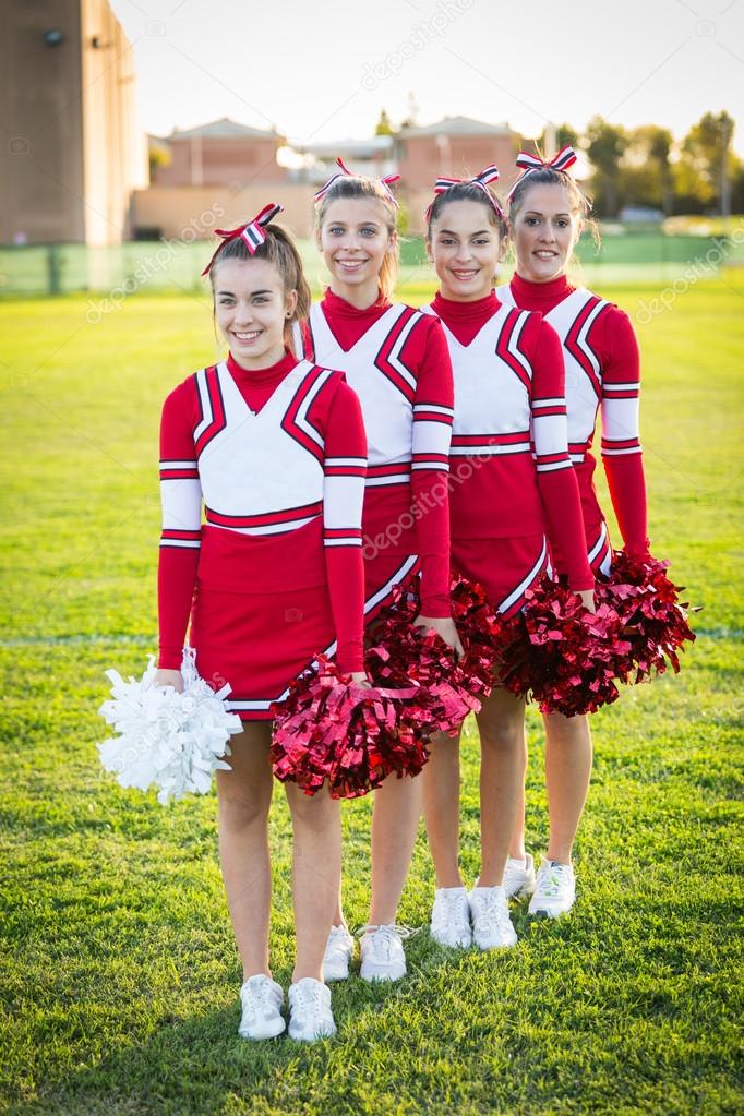 Group of Cheerleaders in the Field