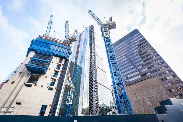 Baustelle in der Londoner City — Stockfoto