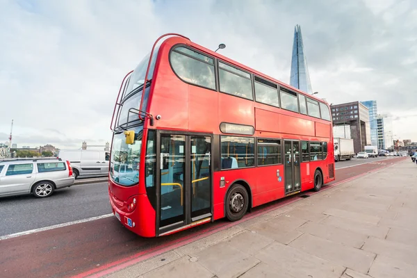 Double-Decker on London Bridge — Stock Photo, Image