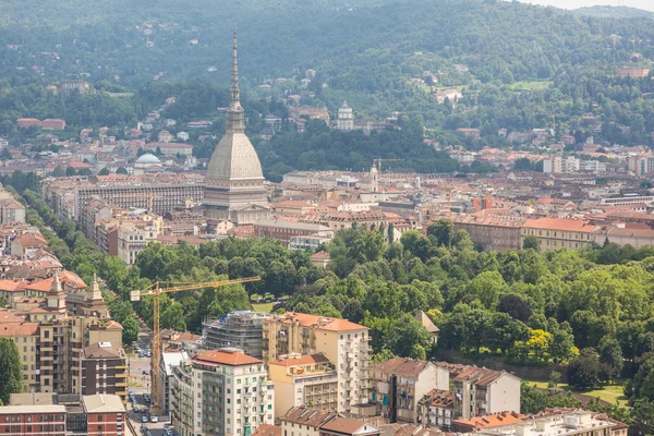 Turin, Italien, Flygfoto — Stockfoto