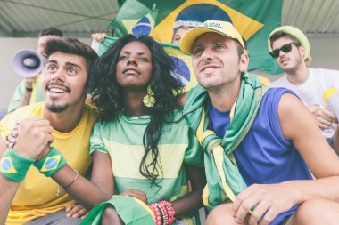 Brasilian Supporters at Stadium