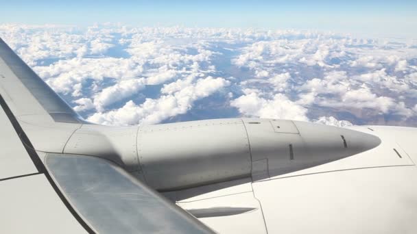 Vista da janela do avião — Vídeo de Stock