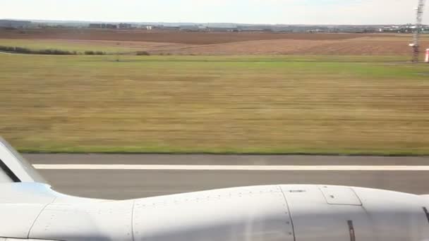 Landing på landingsbanen – Stock-video