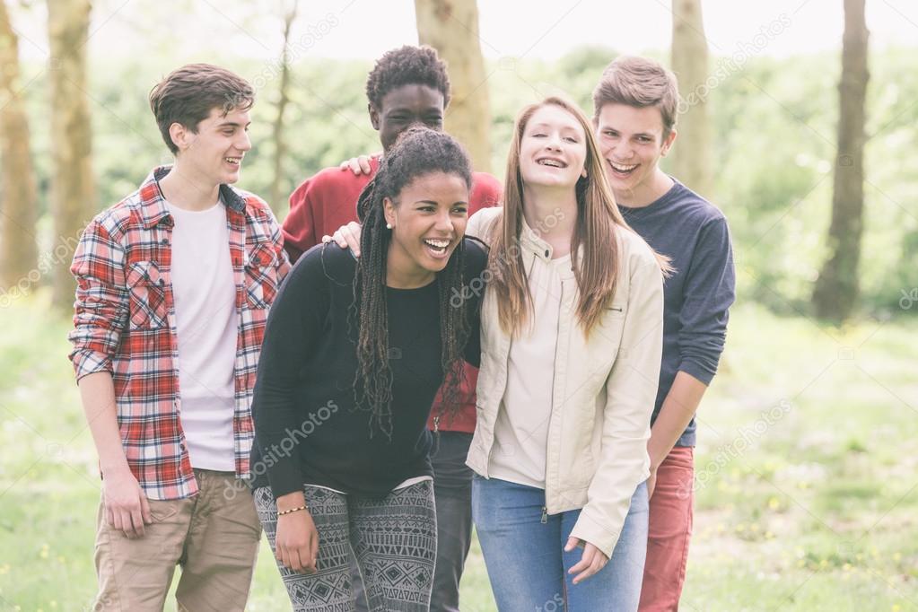 Smiling Teenagers