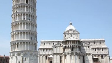 Kule pisa Katedrali ve yaslanmış