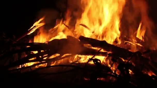 feu de camp brûlant