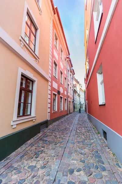 Casas típicas em Riga, Letónia — Fotografia de Stock