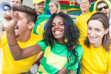 Brasilian Supporters at Stadium