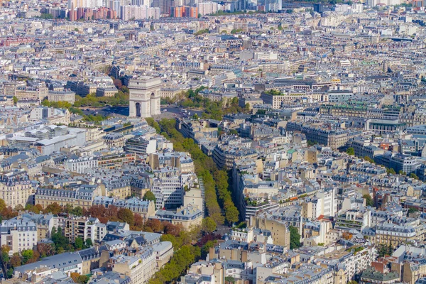 Panoramisch uitzicht vanaf de tour eiffel in Parijs — Stockfoto