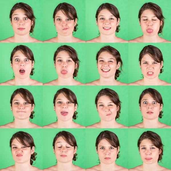 Beautiful Young Woman Multiple Portrait Stock Photo by ©william87 50466751