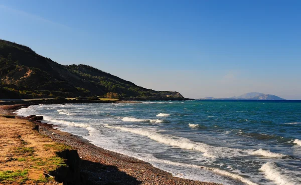 Rhodos västkust — Stockfoto