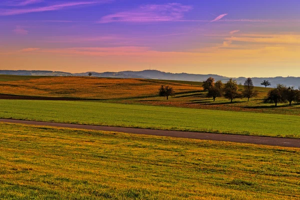 Schweizer Sonnenuntergang — Stockfoto